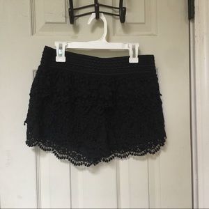 Black Lace Dress Shorts